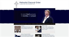 Desktop Screenshot of methodistdiaconalorder.org.uk